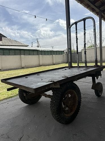 Промышленная платформенная тележка 4‑х колесная. Алюминиевый легкий