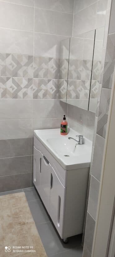 квартира на ночь в бишкеке: 2 комнаты, Душевая кабина, Постельное белье, Кондиционер — 8