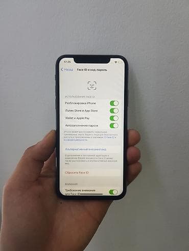 айфон тел: IPhone X, Б/у, 64 ГБ, Черный, Чехол, 100 % — 2