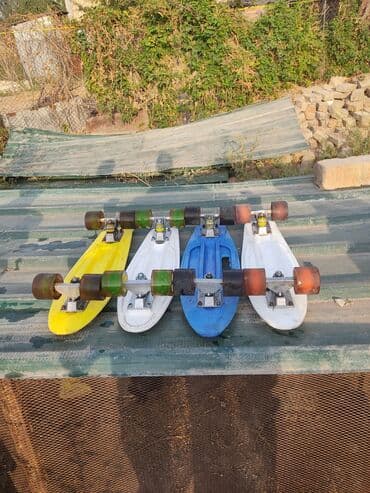 кроссовки ролики: Пенниборды (мини-скейтборды) в ассортименте. Характеристики: - Дека — 3