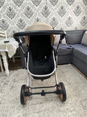 коляска детская цена бишкек: Коляска, цвет - Бежевый, Б/у — 5