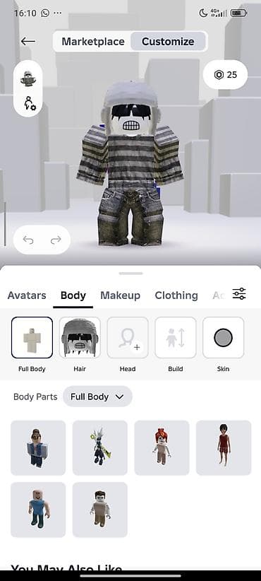 Техника жана электроника: Виртуальный аватар для платформы Roblox, представленный в приложении — 2