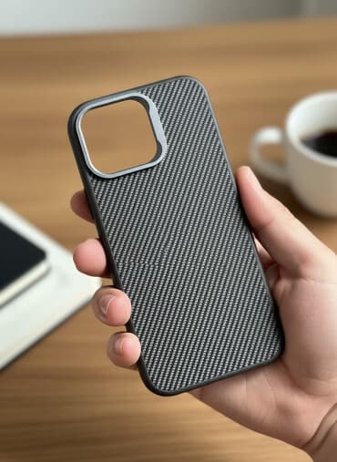 Чехол для смартфона iPhone 16 pro max с карбоновым узором - Материал