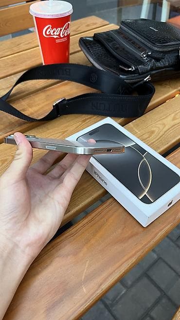 16 plus: IPhone 16 Pro Max, Б/у, 512 ГБ, Natural Titanium, Защитное стекло, Чехол, 89 % — 3