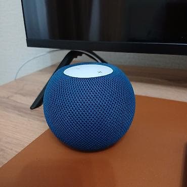 Apple HomePod mini, синий цвет. Компактная умная колонка в фирменном at lalafo.kg Apple HomePod mini, синий цвет. Компактная умная колонка в фирменном