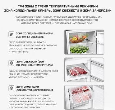127: Холодильник Xiaomi, Новый, Трехкамерный, 52 * 180 * 58 — 8