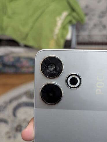 чехол для телефона mi a2 lite: Poco M6, Б/у, 128 ГБ, цвет - Серый, 2 SIM — 6