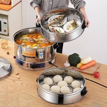 мантоварка бамбук: Мантыварка - пароварка промышленная 4 яруса В наличии: 47см 52 см — 3