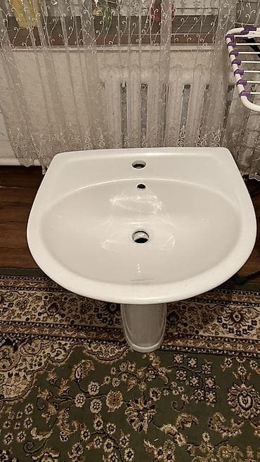 led par: Раковина для ванной, Особенности: Глянцевое, Овальная форма, Материал: Керамика — 2