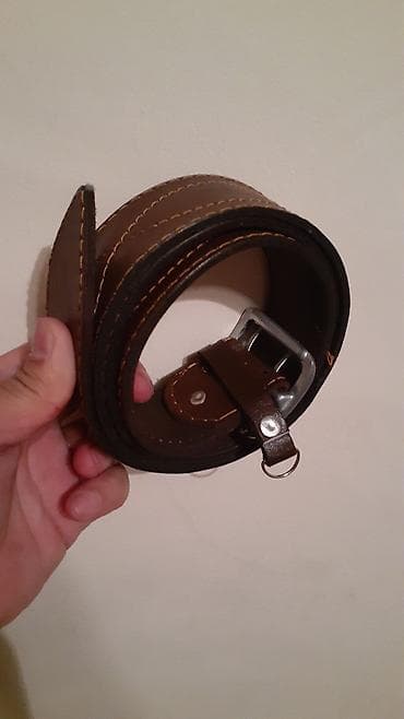 Ремень, Материал: Натуральная кожа, Мужские, Новый