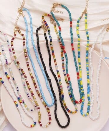 свадебный венок ручной работы: Чокер из чешского бисера новые! - Тонкий минималистичный чокер — 3