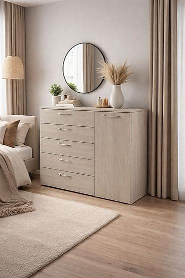 Кийим үчүн комод, Жаңы, Күзгүсүз, ЛДСП, Акысыз жеткирүү