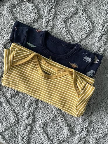 Боди: Боди, цвет - Серый, Б/у — 4