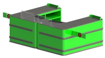 кассовые столы для магазина: Кассовый бокс АПАРТ ОСТРОВ КЛАССИК (CLASSIC) Три варианта длины на — 1