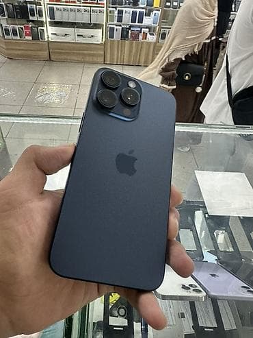 titanium: IPhone 15 Pro Max, Б/у, 256 ГБ, Blue Titanium, 86 % — 1