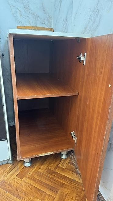 шкаф пекарский: Тумба для кухни, Без мойки, Напольная, ДСП, цвет - Коричневый — 2