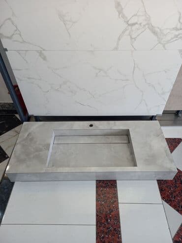 раковины и мойки: Раковина для ванной, Особенности: Под камень, Материал: Искусственный камень — 8