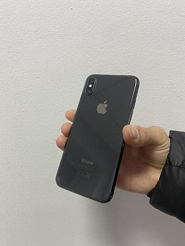 IPhone X, Б/у, 64 ГБ, Space Gray, Защитное стекло, Чехол, 86 %