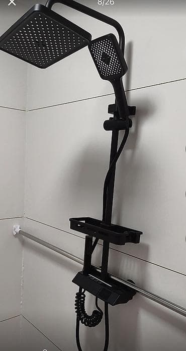 полки для бани: Душевая система с верхним душем и лейкой - Формат: комплект на стойке — 2