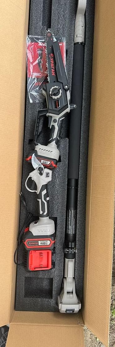 спилы: Аккумуляторный садовый комплект УРАГАН 48V Назначение: - Обрезка и — 4