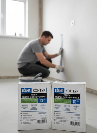 Гидроизоляционная лента «Волма Контур» предназначена для герметизации