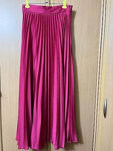 Мужская одежда: Юбка, Модель юбки: Плиссе, Миди, По талии — 1