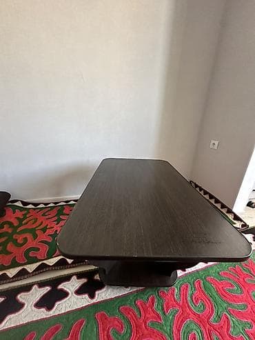 стол для гостиный: Журнальный стол, Прямоугольный, С колесиками, цвет - Коричневый — 4