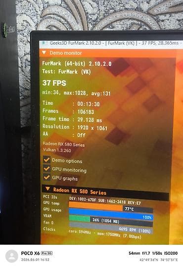 r5 5500: Видеокарта для ПК, Б/у, MSI, Radeon RX, 4 ГБ — 8