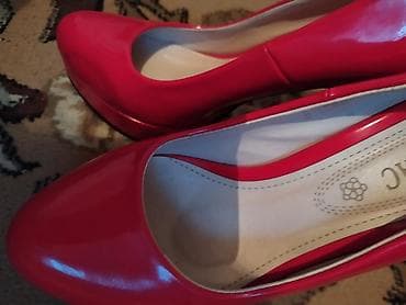 лакированные туфли: Красные классные лакированные туфли, очень удобные почти новые пару — 6