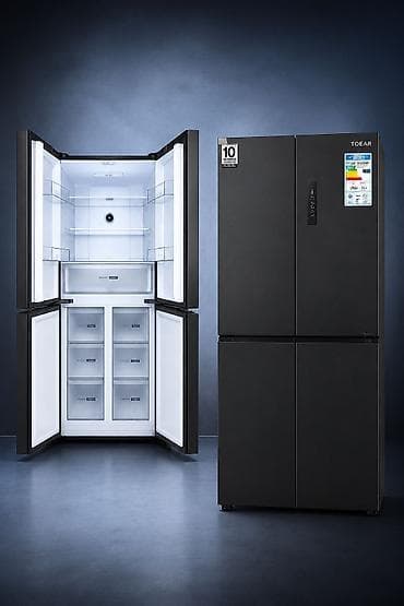 deepcool da: Четырёхдверный холодильник ToeAR, цвет — матовый чёрный (French Door) — 1