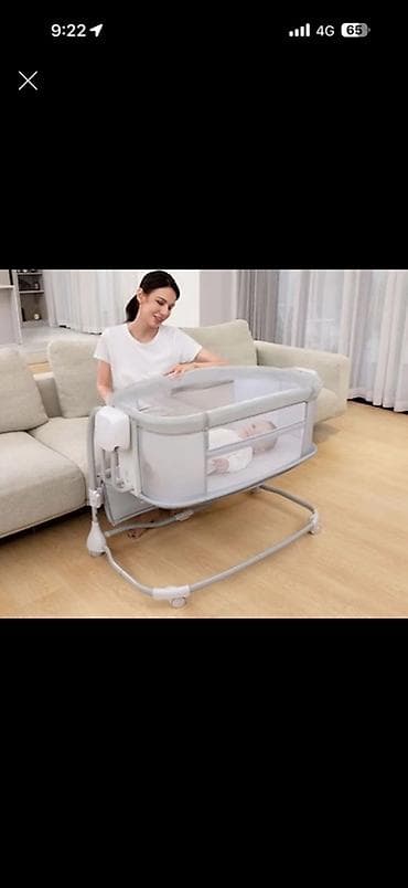 мир рассрочки: Детская колыбель-люлька с электронным укачиванием Б/У Абдан ыңгайлуу — 4