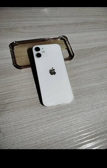 IPhone 12, Б/у, 64 ГБ, Белый, Чехол, 100 %