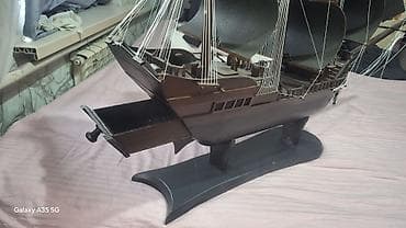 звездные войны: Декоративная модель парусного корабля на подставке - Материал — 2