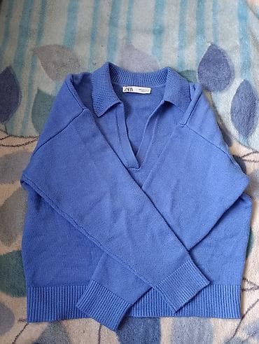 натуральный воротник: Кофта, V-образный вырез, Китай, M — 2