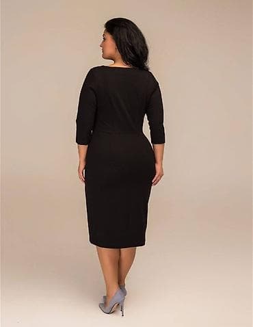 тёплый нарядный: Повседневное платье, Футляр — 2