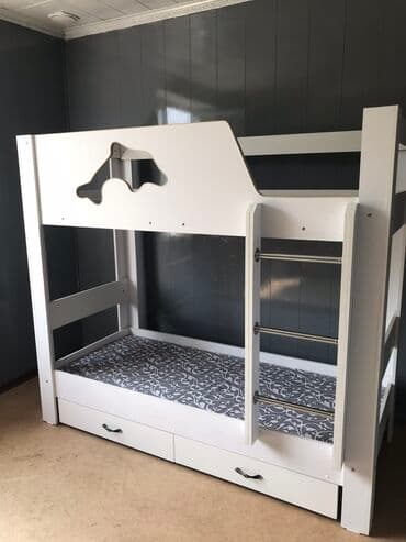 детские двухъярусные кровати металлические: Детская односпальная кровать, Новый, Для девочки, Для мальчика, С бортиком, ДСП, Самовывоз, Бесплатная доставка, Платная доставка — 3