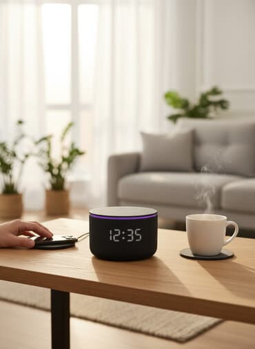 Умная колонка «Яндекс Станция Мини Про» с часами и Алисой с YandexGPT