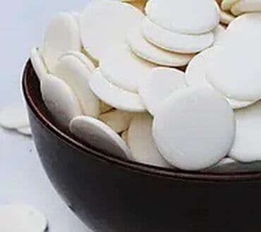 хлебные полки: Продаем глазурь Блиссо. Кондитерская глазурь в виде белых дисков — 2