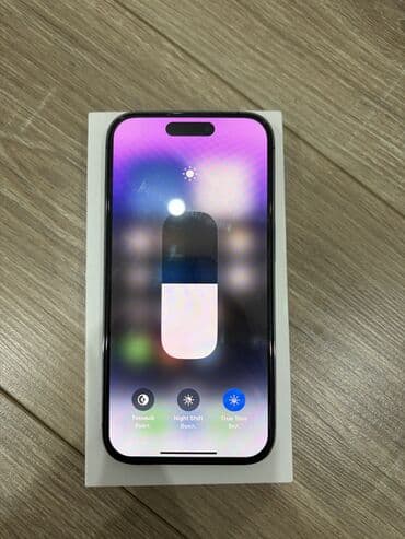 ТВ и видео: IPhone 14 Pro, Б/у, 256 ГБ, Deep Purple, Зарядное устройство, Чехол, Кабель, 81 % — 5