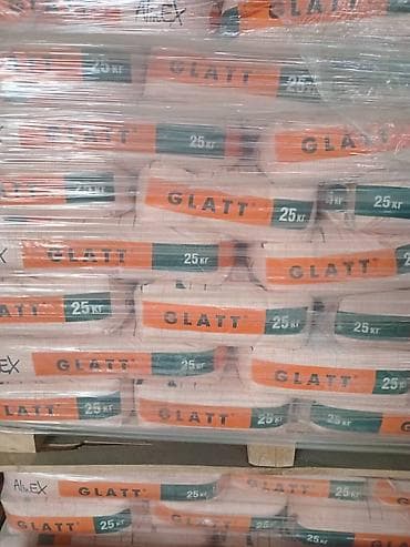 мраморный крошки: Шпатлевка GLATT, мешок 25 кг - Тип: сухая смесь для выравнивания и — 1