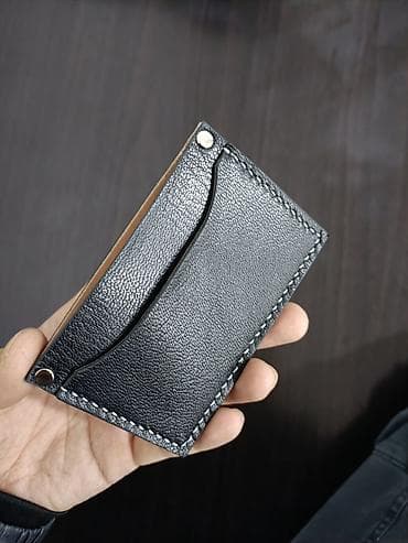 серебро на заказ: Картхолдер из натуральной кожи ручной работы — 3