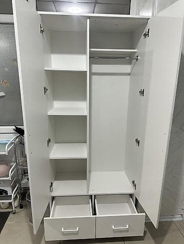 Кухонные шкафы: Шифоньер, шкаф для одежды, Прямой, ЛДСП — 2