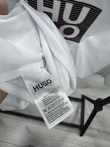 Эркектер кийими: Эркектердин футболкасы, S, M, L, Hugo Boss, Жаңы, түсү - Ак, Өзү алып кетүү — 5