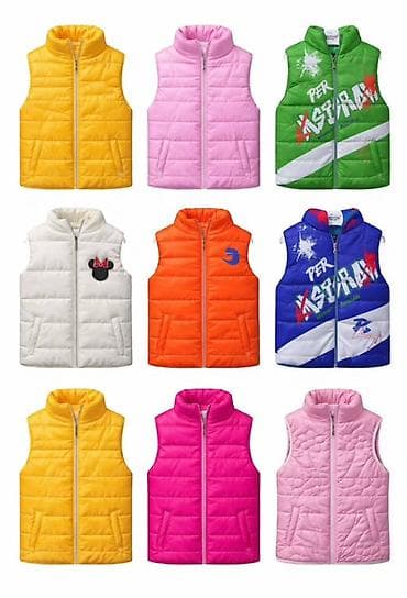 Оюнчуктар: Детская верхняя одежда и комплекты - Утеплённые безрукавки/жилеты для — 3