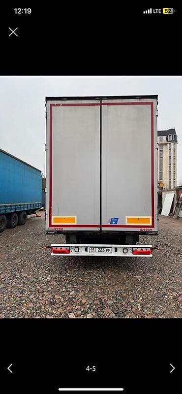 авто прицепт: Прицеп-тент WECON (шторно‑каркасный), двухосный/трёхосный автопоезд — 2