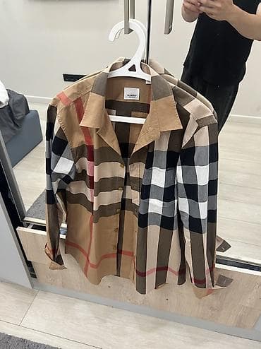 рубашка голубая: Мужская рубашка, M, Burberry, Б/у, Самовывоз, Платная доставка — 1