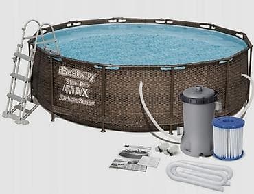 Каркасный бассейн Bestway Steel Pro MAX, декоративная серия под — 2