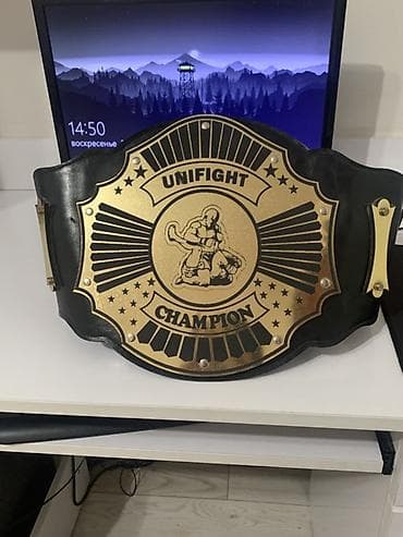 Пояс чемпиона UNIFIGHT,пояс из казахстана - Эффектный чемпионский