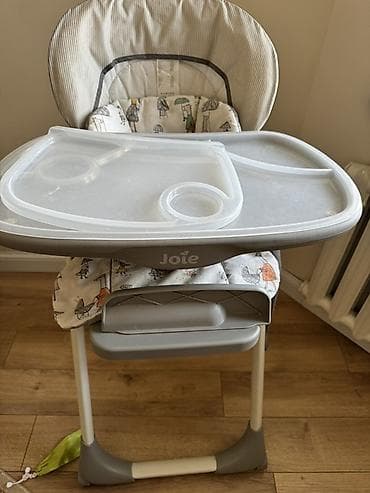 Двухъярусные детские кровати: Детский стульчик для кормления Joie - Удобный высокий стул с широкой — 3