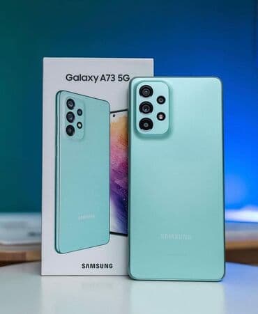 samsung galaxy a70 цена в бишкеке: Samsung Galaxy A73, 128 ГБ, түсү - Көгүлтүр, 1 SIM — 1